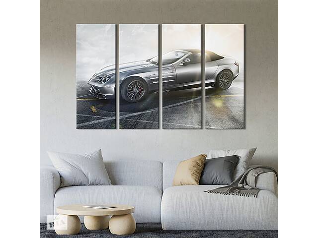 Картина на холсте KIL Art Превосходный автомобиль Mercedes-Benz SLR McLaren 149x93 см (1367-41)