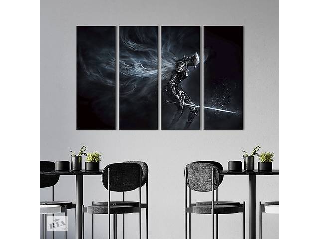 Картина на холсте KIL Art Проклятый Dark Souls 209x133 см (1415-41)