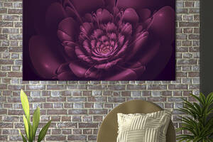 Картина на холсте KIL Art Пурпурный цветок 122x81 см (877-1)
