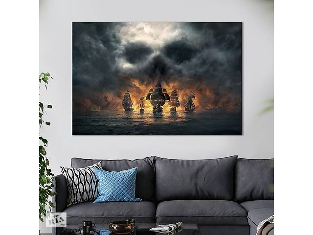Картина на холсте KIL Art Пиратский флот 51x34 см (1441-1)