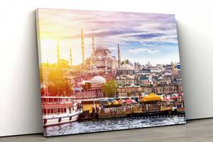 Картина на холсте KIL Art Рассвет в Стамбуле 51x34 см (273)