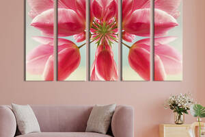 Картина на холсте KIL Art Роскошная розовая лилия 155x95 см (1008-51)