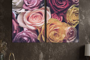 Картина на холсте KIL Art Роскошные розы 165x122 см (886-2)