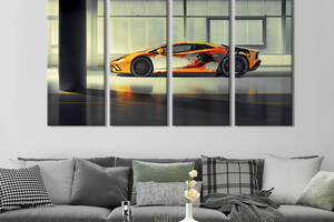 Картина на холсте KIL Art Роскошный автомобиль Lamborghini Aventador S 149x93 см (1248-41)