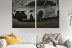 Картина на холсте KIL Art Роскошный Lexus IS 500 F Sport 111x81 см (1279-2)