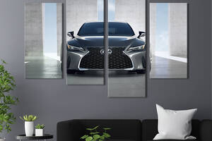 Картина на холсте KIL Art Роскошный серый Lexus IS250 149x106 см (1270-42)