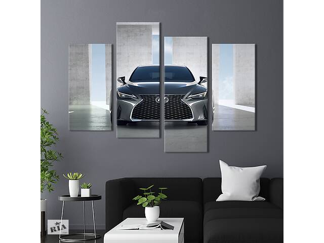 Картина на холсте KIL Art Роскошный серый Lexus IS250 149x106 см (1270-42)