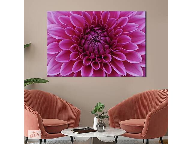 Картина на холсте KIL Art Розовая хризантема 122x81 см (799-1)