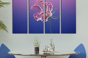 Картина на холсте KIL Art Розовая лилия 149x93 см (840-41)