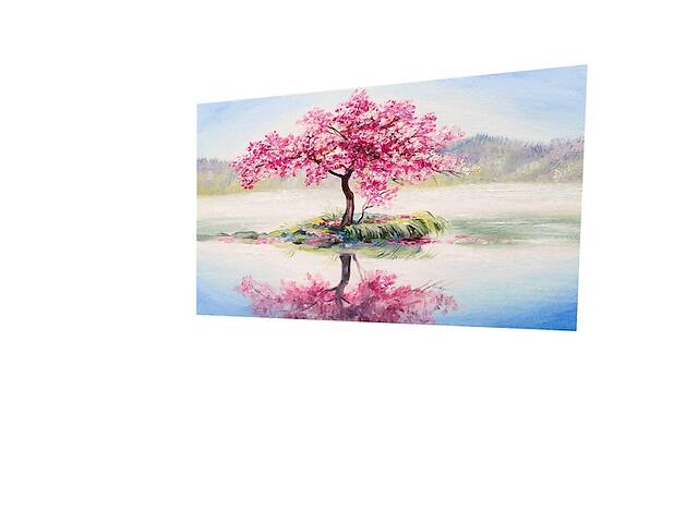 Картина на холсте KIL Art Розовое дерево сакура 81x54 см (64)