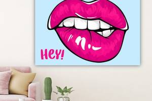 Картина на холсте KIL Art Розовые губы 51x34 см (189)
