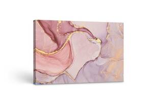 Картина на холсте KIL Art Розовый мрамор 81x54 см (63)