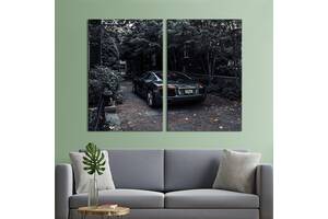Картина на холсте KIL Art Серая Audi R8 71x51 см (1382-2)