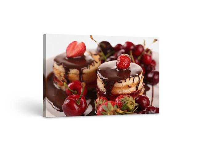 Картина на холсте KIL Art Шоколадный десерт 51x34 см (147)