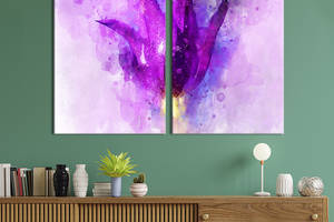 Картина на холсте KIL Art Шикарная фиолетовая лилия 111x81 см (983-2)