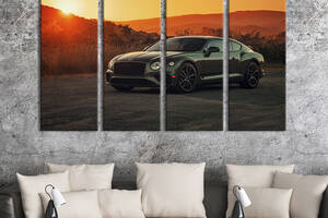 Картина на холсте KIL Art Шикарное люксовое авто Bentley Continental 209x133 см (1255-41)