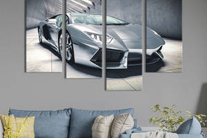 Картина на холсте KIL Art Шикарный автомобиль будущего 129x90 см (1286-42)