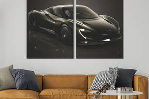 Картина на полотні KIL Art Шикарний чорний McLaren Speedtail 71x51 см (1360-2)