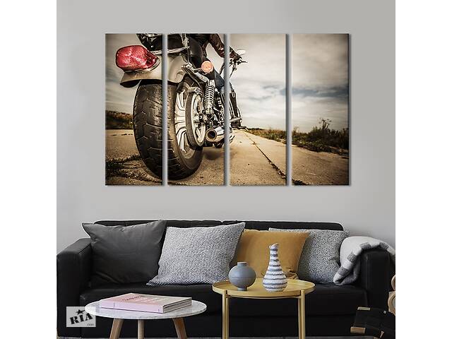 Картина на холсте KIL Art Шикарный мотоцикл 209x133 см (1291-41)