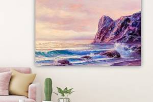 Картина на холсте KIL Art Скала на берегу моря 51x34 см (116)