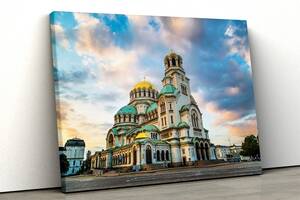 Картина на холсте KIL Art Собор Александра Невского в Софии 51x34 см (288)