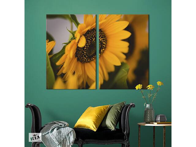 Картина на холсте KIL Art Солнечный цветок 111x81 см (961-2)