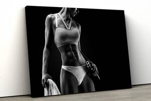 Картина на полотні KIL Art Спортивна дівчина 81x54 см (83)
