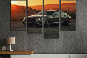 Картина на холсте KIL Art Статусный автомобиль Bentley Continental 129x90 см (1255-42)