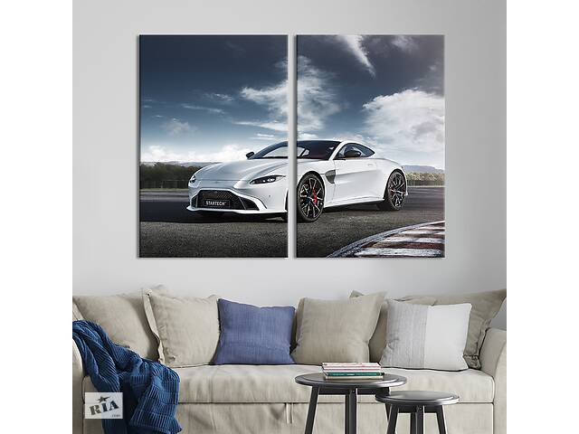 Картина на холсте KIL Art Стильное авто Aston Martin Vantage 111x81 см (1402-2)