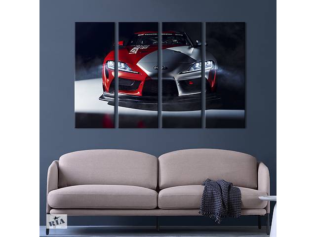 Картина на холсте KIL Art Стильное авто Toyota Supra 209x133 см (1405-41)