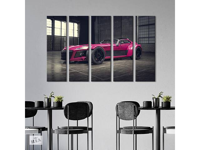 Картина на холсте KIL Art Стильное яркое авто Donkervoort D8 GTO Individual 132x80 см (1383-51)