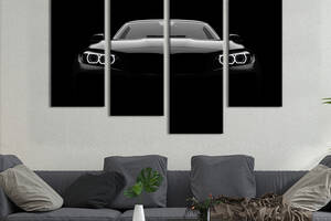 Картина на холсте KIL Art Стильный чёрный автомобиль 149x106 см (1323-42)