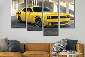 Картина на холсте KIL Art Стильный Dodge Challenger 129x90 см (1312-42)