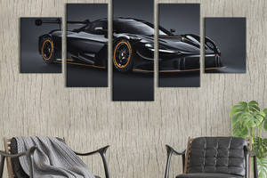 Картина на холсте KIL Art Стильный гиперкар McLaren 720S 112x54 см (1354-52)