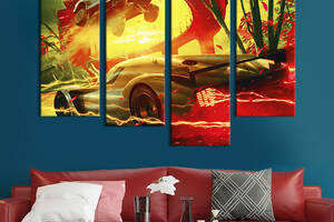 Картина на холсте KIL Art Стильный постер игры Forza Horizon 129x90 см (1463-42)