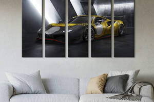 Картина на холсте KIL Art Стильный суперкар Ferrari 488 GT Modificata 87x50 см (1315-51)