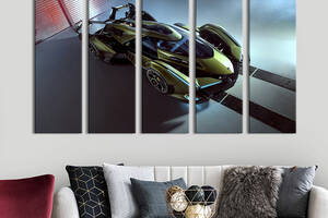 Картина на холсте KIL Art Стильный суперкар Lambo v12 vision gran turismo 155x95 см (1250-51)