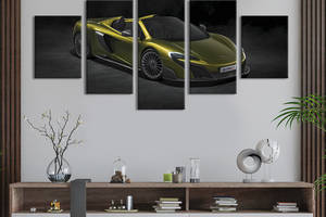 Картина на холсте KIL Art Стильный суперкар McLaren 675LT 162x80 см (1361-52)