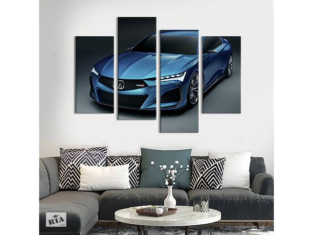Картина на холсте KIL Art Супербыстрый автомобиль Acura Type S 129x90 см (1246-42)