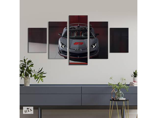 Картина на холсте KIL Art Суперкар нового поколения Lamborghini 162x80 см (1264-52)