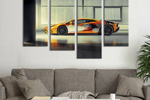 Картина на холсте KIL Art Сверхбыстрый Lamborghini Aventador S 129x90 см (1248-42)