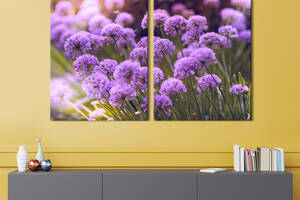 Картина на холсте KIL Art Сиреневые цветы аллиума 111x81 см (958-2)
