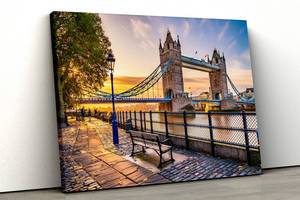 Картина на холсте KIL Art Тауэрский мост в Лондоне 81x54 см (250)