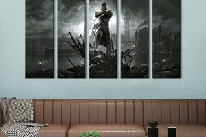 Картина на холсте KIL Art Тёмный мир Dishonored 132x80 см (1436-51)