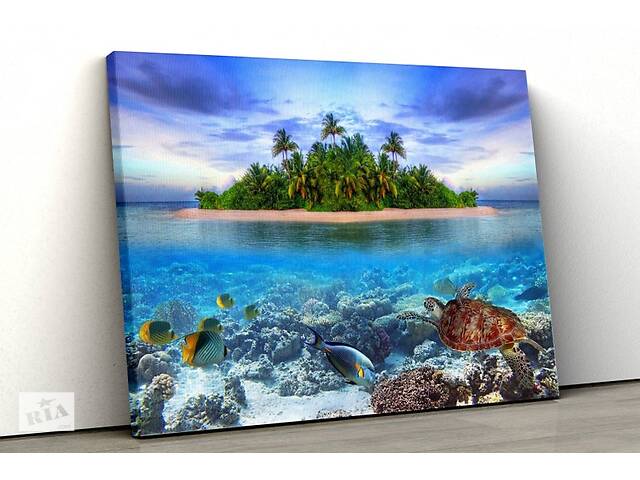 Картина на холсте KIL Art Тропический остров 51x34 см (397)