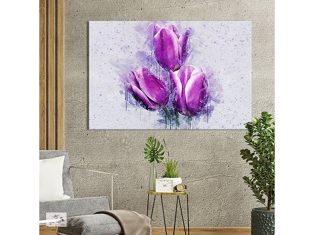 Картина на холсте KIL Art Три тюльпана 75x50 см (861-1)