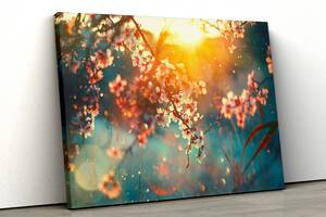 Картина на полотні KIL Art Цвітіння сакури 81x54 см (405)