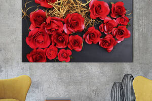 Картина на холсте KIL Art Цветы розы 122x81 см (777-1)