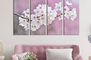 Картина на холсте KIL Art Весеннее цветение вишни 149x93 см (795-41)