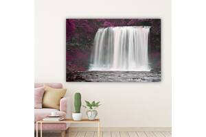 Картина на холсте KIL Art Водопад среди цветущих ветвей 122x81 см (111)